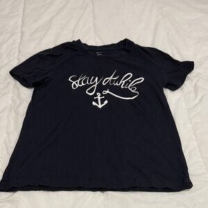 1901 Dark Blue Crew Neck Tee